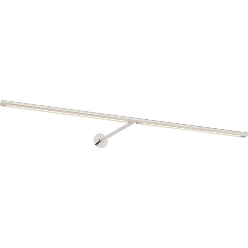 Plural Dome Picture Light, Polished Nickel, 0.5" H x 30" W x 8.9" D, 20.8