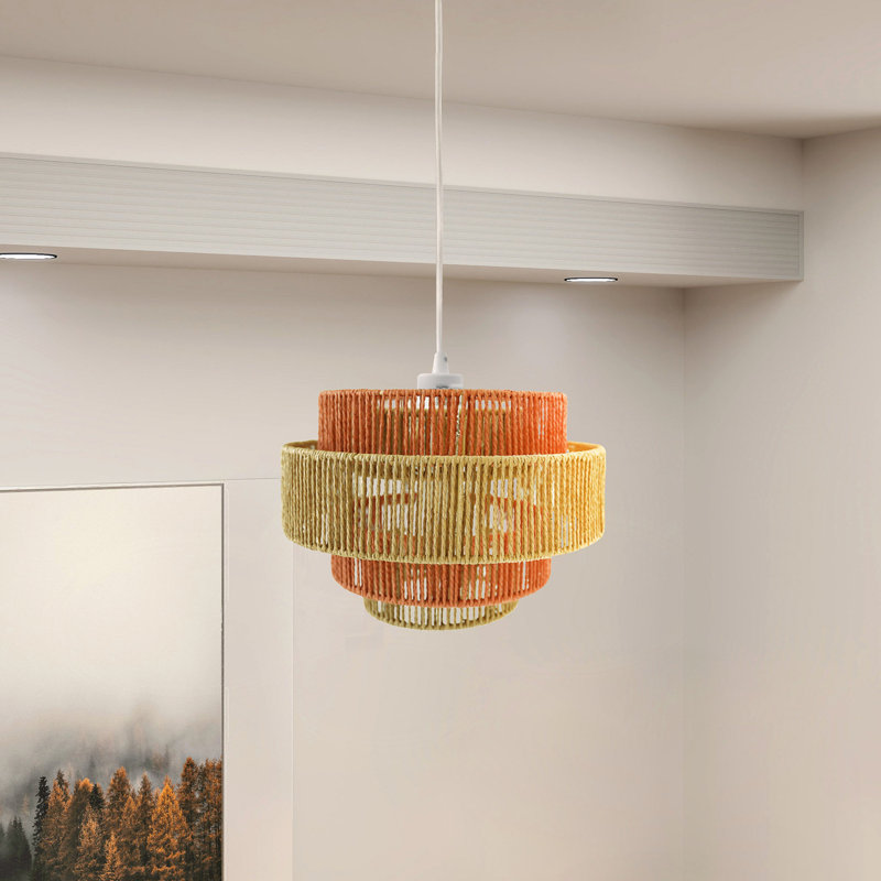 Charming Pendant Lamp with Natural and Stylish Weave for All Rooms