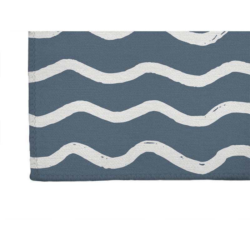 Wiggle Row Non-Slip Outdoor Rug, Runner 2'6" x 8'