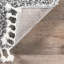 Tapis ivoire à poil long pour le salon, la chambre à coucher, la salle à manger, la chambre de bébé Shields, gris / ivoire-1434913912