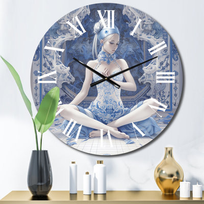 Horloge murale de yoga Yogini