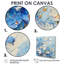 «Coastal Blue Wildflowers Meadow of Light I», art mural fleurs sauvages-491220165-491220166-491220167