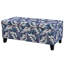 Multifonctionnel luxueux avec tissu floral, charnières douces, rangement dissimulé pour magazines et télécommandes dans la chambre à coucher, confortable, profondeur de 38,9 po, hauteur de 16,24 po, compartiments de bureau à fermeture en douceur
