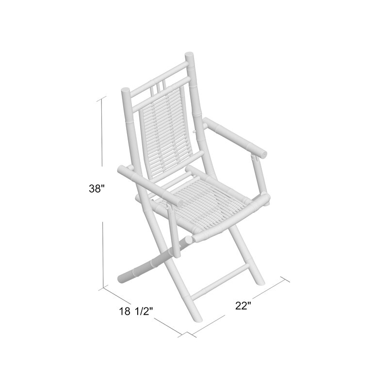 Bay Isle Home Vosburgh Folding Patio Dining Chair & Reviews | Wayfair