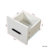 Modern White Storage Shelf With Drawers And Pegboard Design – Versatile Bookshelf For Home Or Office