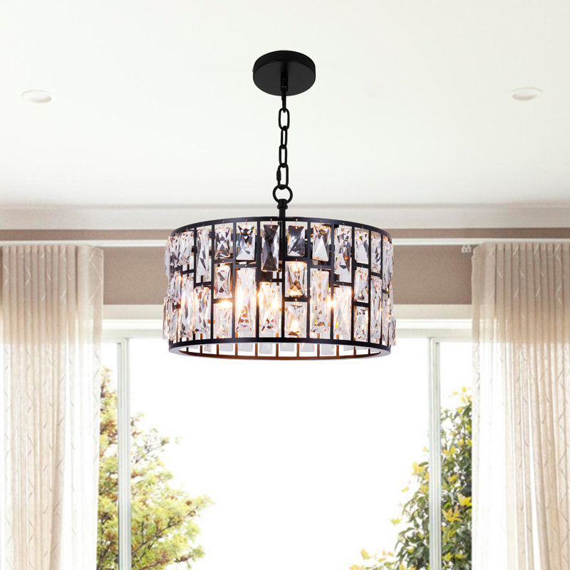 Luminaire tambour cylindrique à 4 lumières à intensité variable