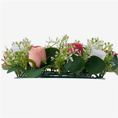 Artificial Wreath Rose Flower Wreaths for Wedding Arrangement Centerpiece 10 PCS