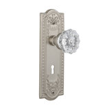 Meadows Clear Interior Mortise Door Knob with Arch Rosette