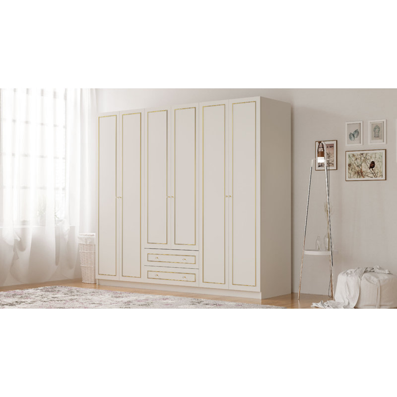 Vanfleet Manufactured Wood Wardrobe