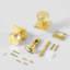 Boutons de porte d'intimité en métal Coolnews Modern Grace Series-102735508