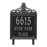 Lanai Pineapple Personalized Standard 3-Line Lawn Address Sign
