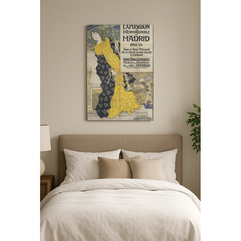 Exposition internationale de Madrid — Portrait Metal Wall Art, 10" H x 8" W