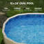 Doublure de piscine ovale à chevauchement-111405723
