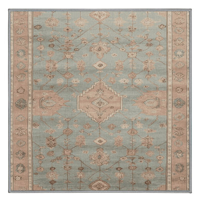 Tapis gris Afyon lavable à la machine