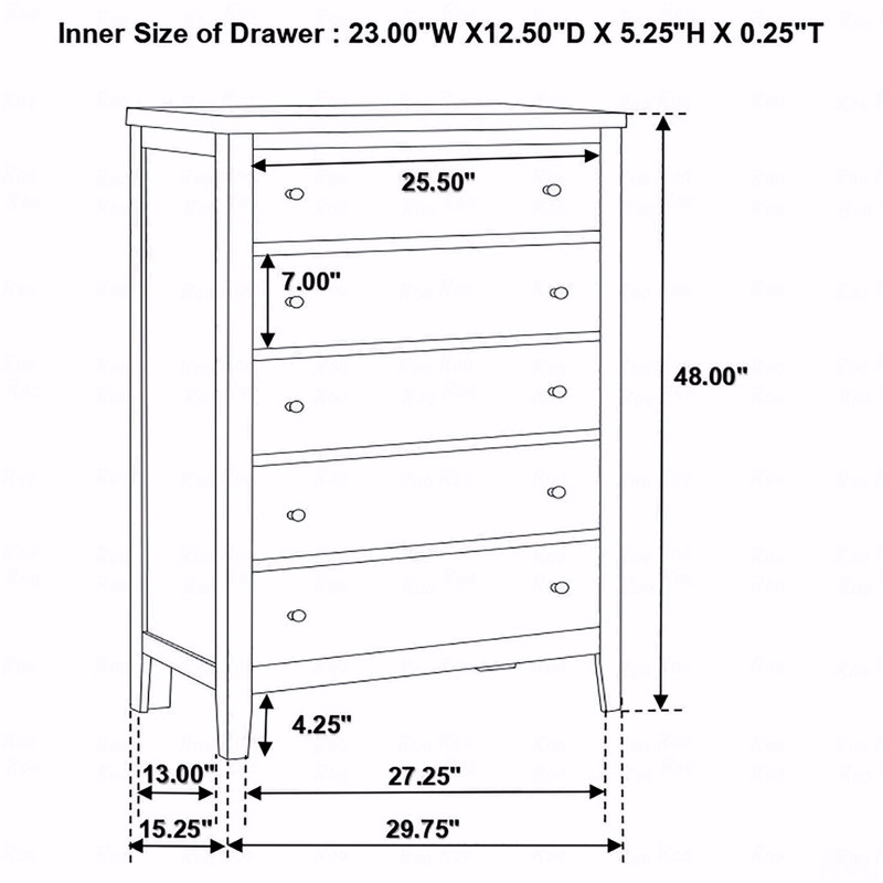 Commode 5 tiroirs