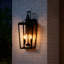 Applique murale d'extérieur 2 lumières 20,1 po Dusk To Dawn