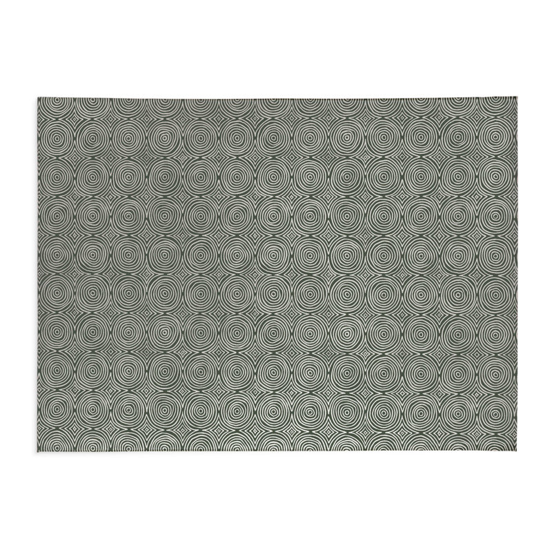 Tapis de bureau léger Rolling Circles, L 5 pi x L 3 pi	, Chimichurri