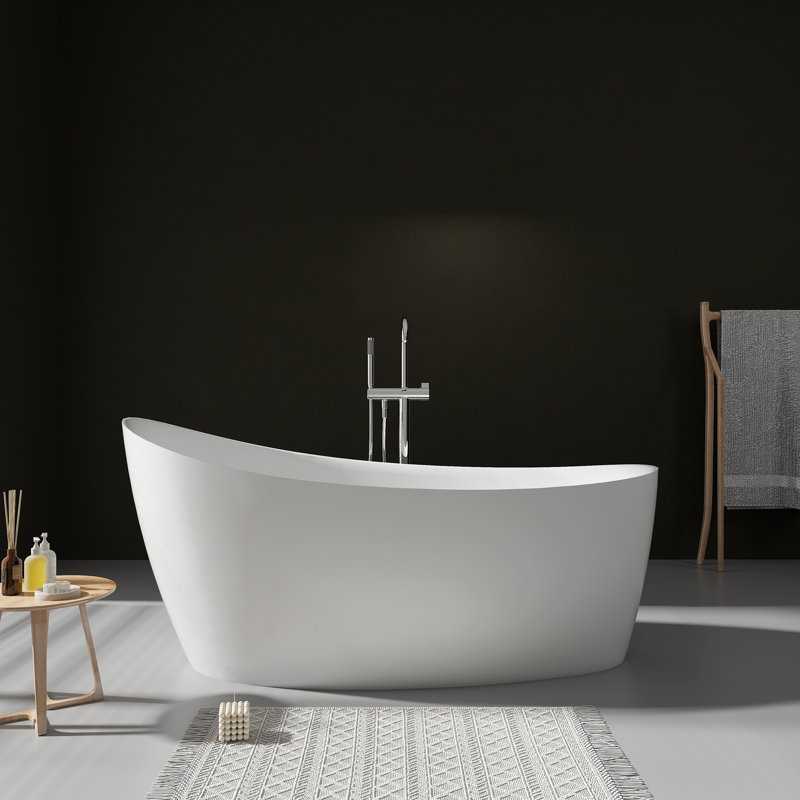 65" Solid Surface Freestanding Bathtub