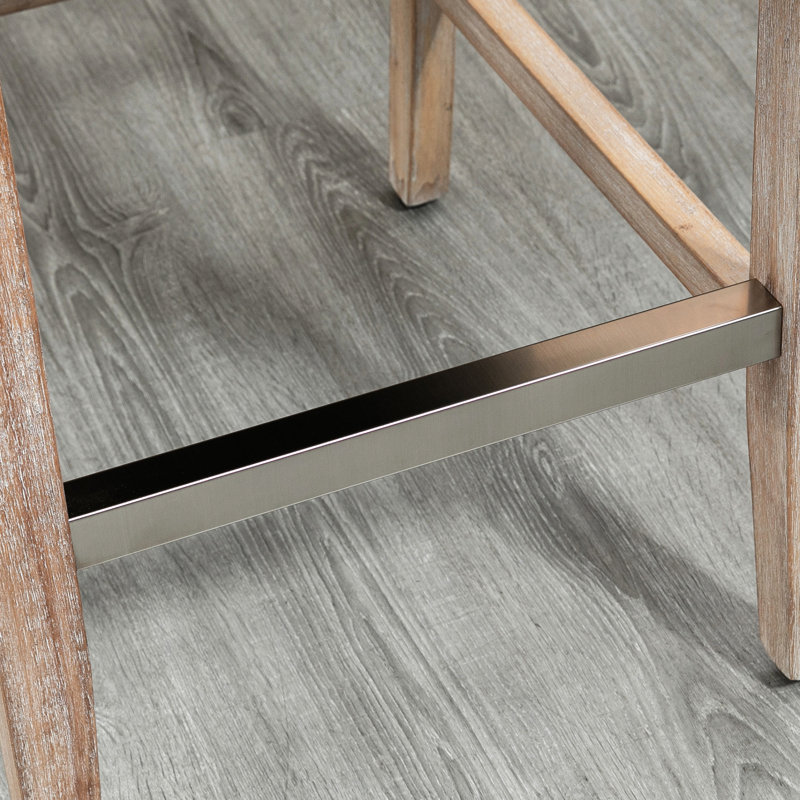 2 sièges de bar à hauteur de comptoir (de 2), beige - coussins confortables et pieds en bois massif 2, beige, siège relaxant,
