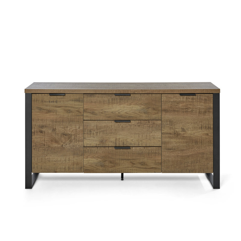 Apogee 150 Cm Wide 5 Drawer Sideboard, Mango