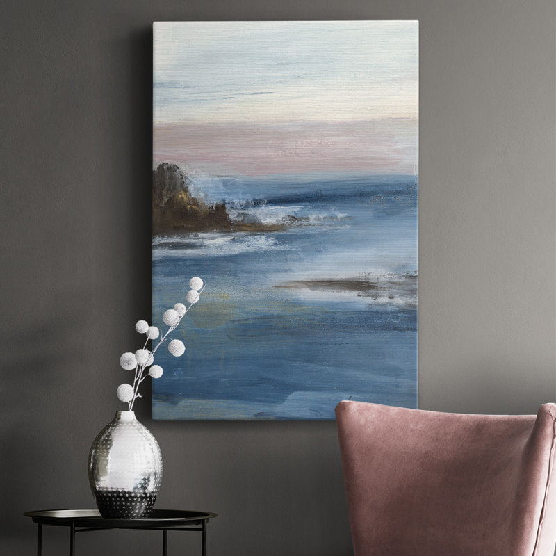 Peinture sur toile «Merging the Ocean I», H 12 po x l 8 po x P 1 po