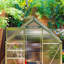 Outsunny Polycarbonate Greenhouse Walk-In Sliding Door-1312387941-1312387940