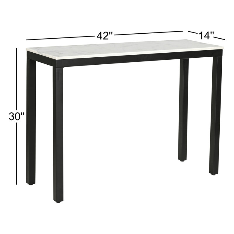 Loft 42" Marble Console Table