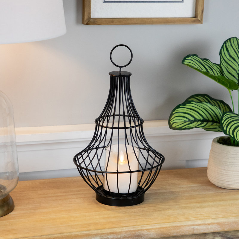 14'' H Metal Tabletop Lantern