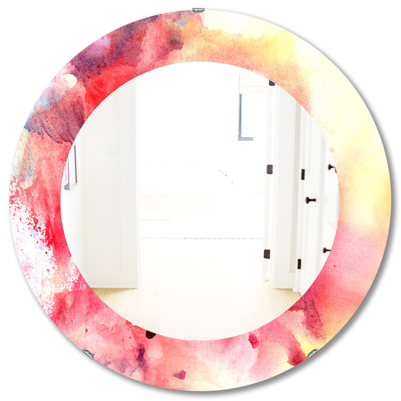 Miroir mural, H 31,5 po x l 31,5 po, Abstrait