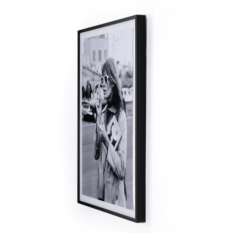Françoise Hardy Print, 48" H x 36" W x 2.5" D