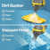 Cordless Handheld Vacuum Pool Cleaner with Telescopic Pole for Pools/Spas/Hot Tubs, up to 18.5 GPM in Yellow