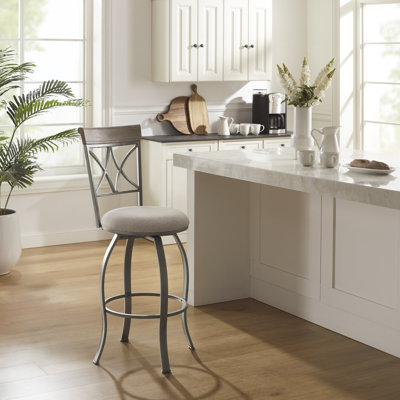 Jefferson Swivel Upholstered Counter Stool