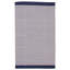 Tapis unique en coton crème / bleu marine 5 pi 0 po x 8 pi Marrakech