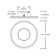 Surefit(V3) LED Flush Mount Ceiling Light, 4000K With Round Nickel Trim