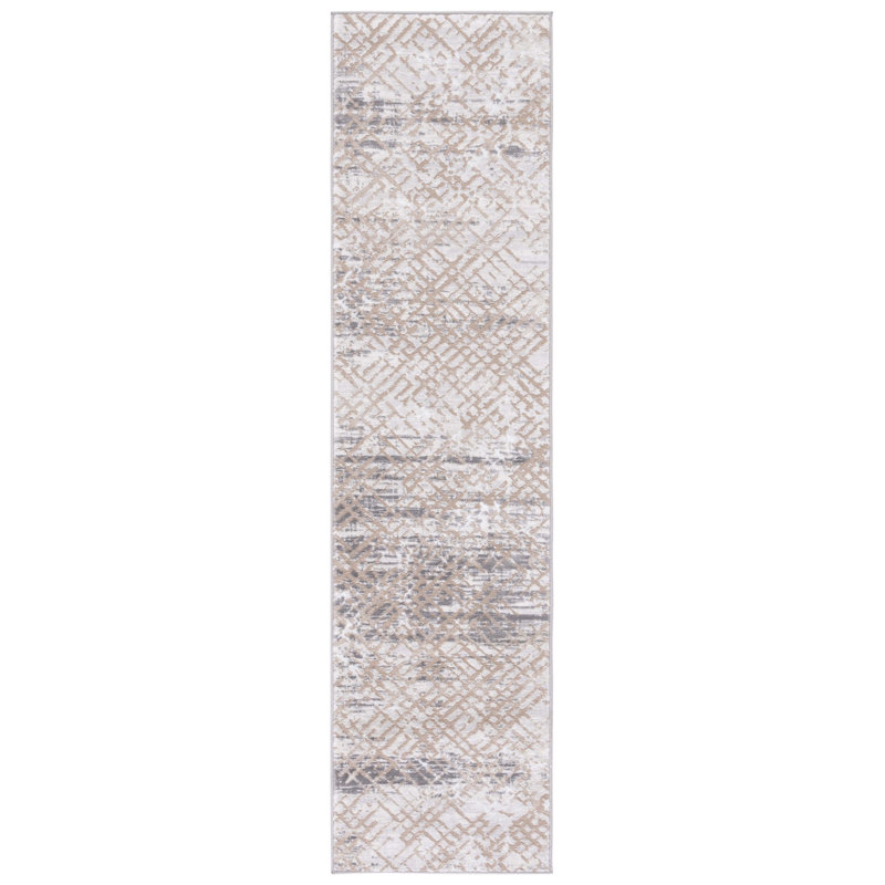 Tapis abstrait Amelia Performance, Tapis de couloir 2 pi x 8 pi