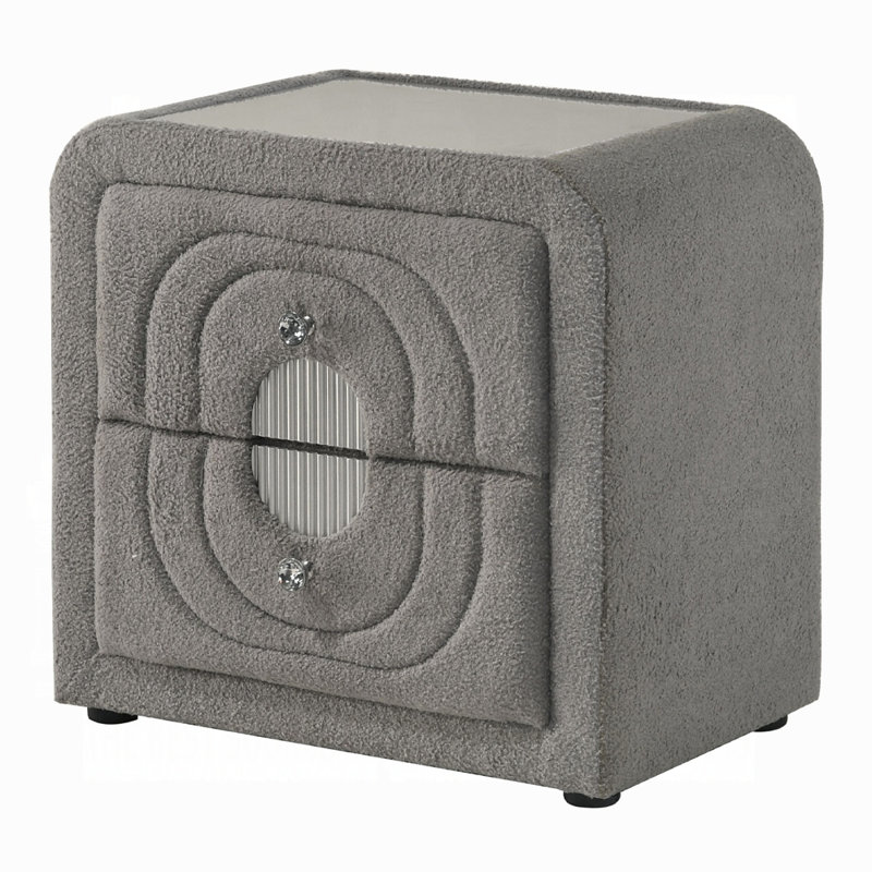 Table de chevet Shelyn, Gris