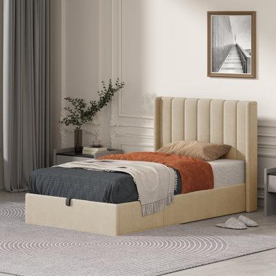 Lit plateforme avec rangement Daizia