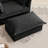 Modern Ottoman with Removable Chenille Cover-267212654