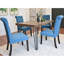 Ensemble de 6 ensembles repas: table en épingle à cheveux, 4 chaises attrayantes et ensemble de banc:-1208309559-1208309555