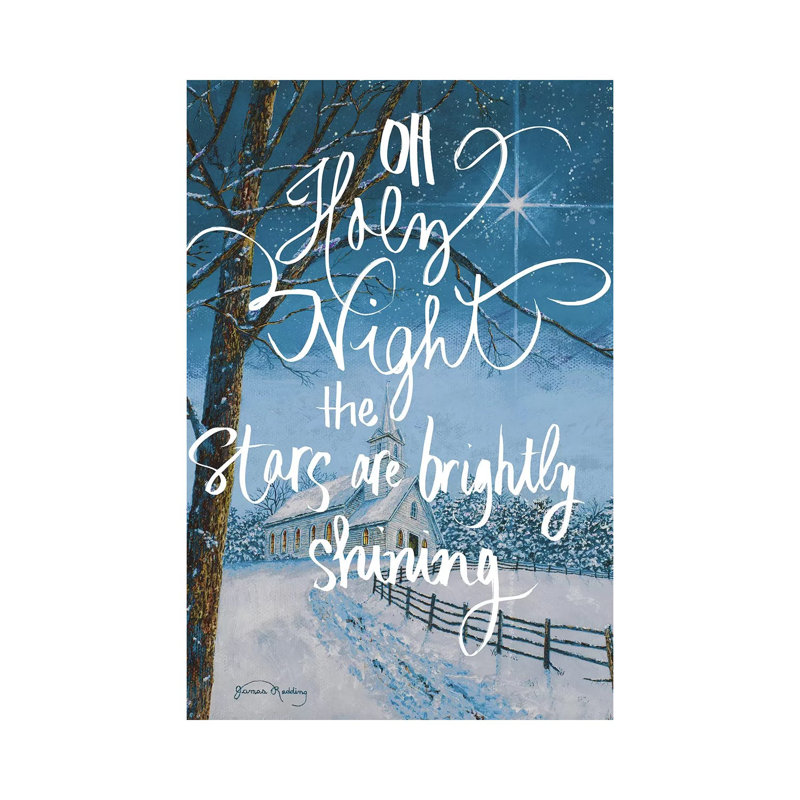 Oh Oh Night par James Redding - peinture sur toile tendue, H 12 po x l 8 po x P 0,75 po