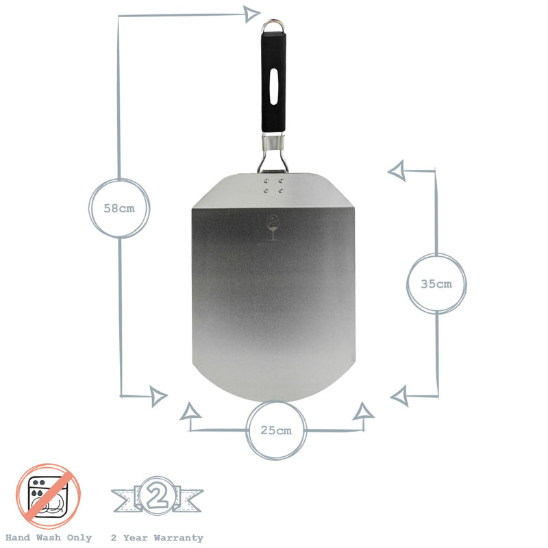 Argon Tableware Stainless Steel 27cm Pizza Peel