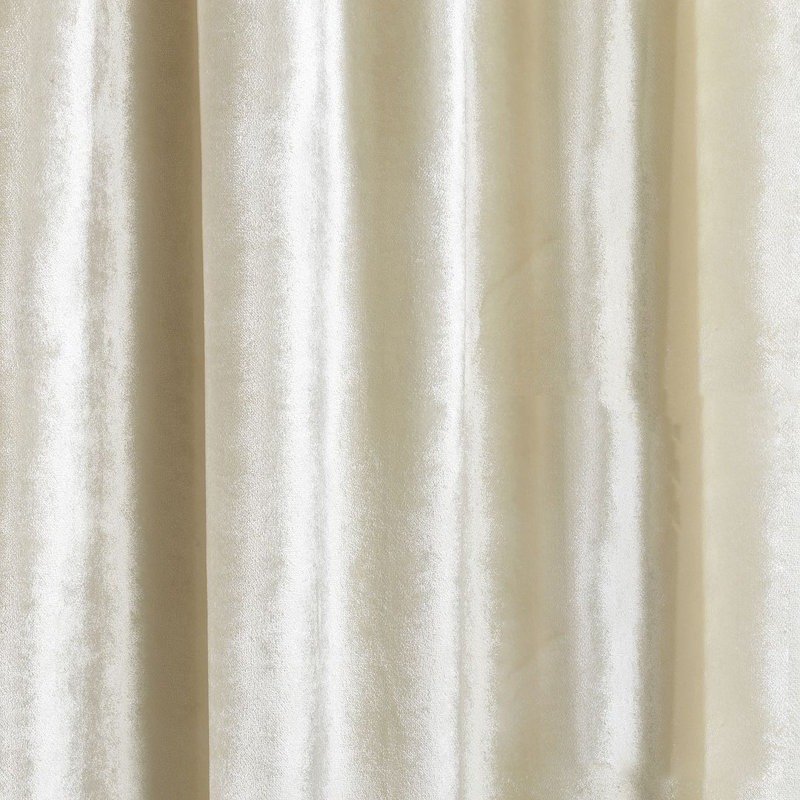 Room Darkening Single Curtain Panel, 150cm Width x 295cm Drop, Light Beige