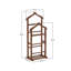 Valet élégant, couleur noyer, 13,2 x 47,2 x 18,1 pouces | 100% bois de hêtre massif, assemblé | Cintre polyvalent parfait pour organiser vêtements et accessoires | Conception traditionnelle pour un style intemporel-1735748147