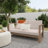 Cove 63" Eucalyptus Wood Patio Loveseat