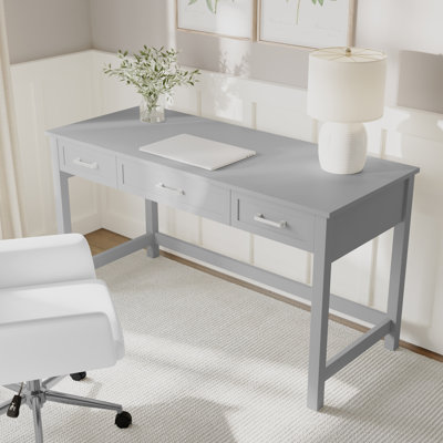 Martha Stewart Hutton Shaker Style Home Office Desk With 3 Drawers