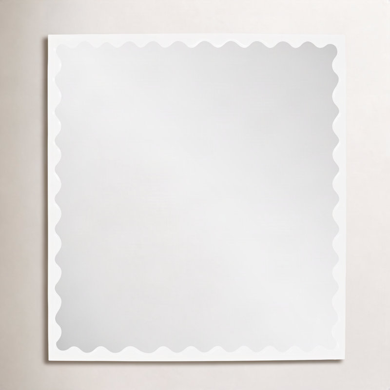 Ailee Rectangle Wall Mirror, White