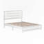 Ensemble de chambre avec grand lit 3 pièces Greeson | Lit tapissier, tables de chevet et commode avec poignées en métal et décor scintillant-1604989962