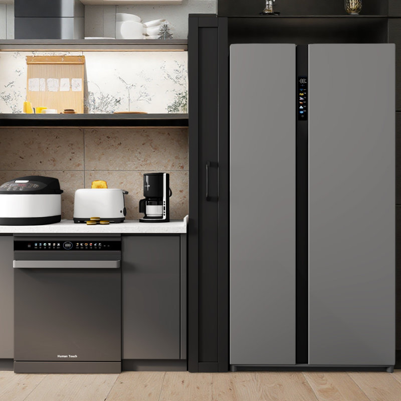 Garde-manger coulissant multifonctionnel à 7 niveaux avec tablettes ouvertes, Black