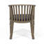 Chaises de salle à manger d'extérieur en bois avec coussins, ensemble de 2-407426923-407426921