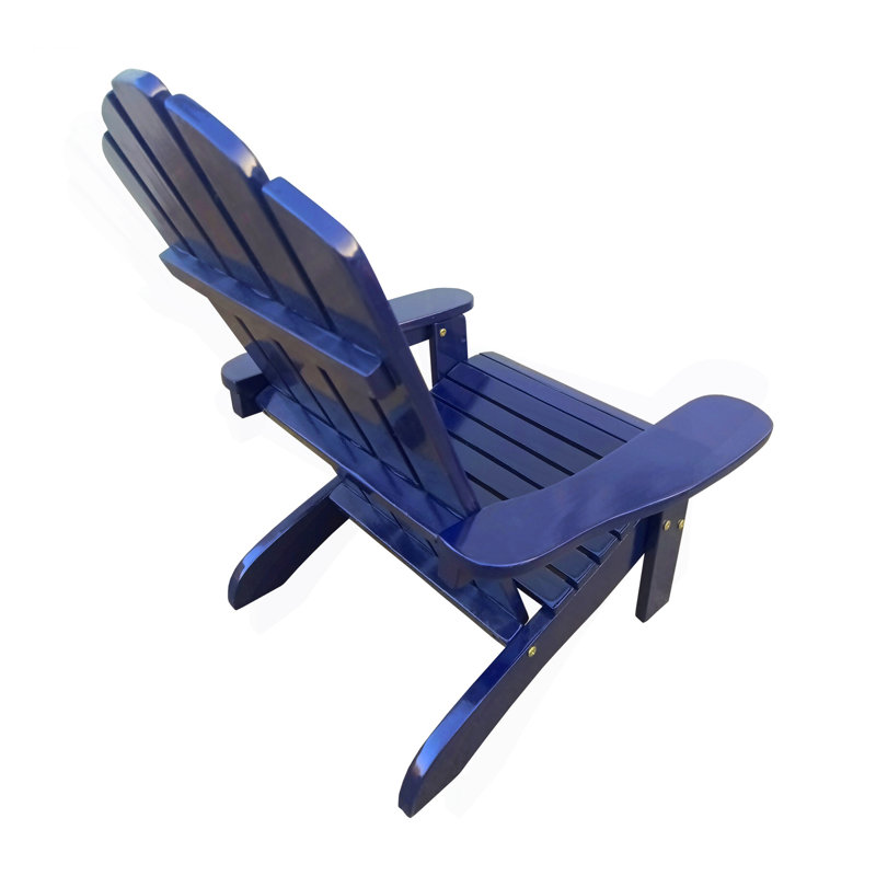 Outdoor Or Indoor Wood Children Adirondack Chair,Blue, Blue